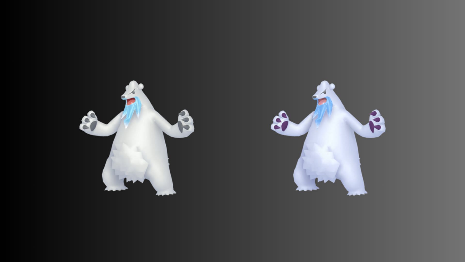 Beartic and its shiny form (Image via TPC)